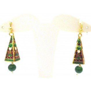 Meenakari Minakari Enamel Jhumka Jhumki Handmade Earring Jewelry Chandelier A138